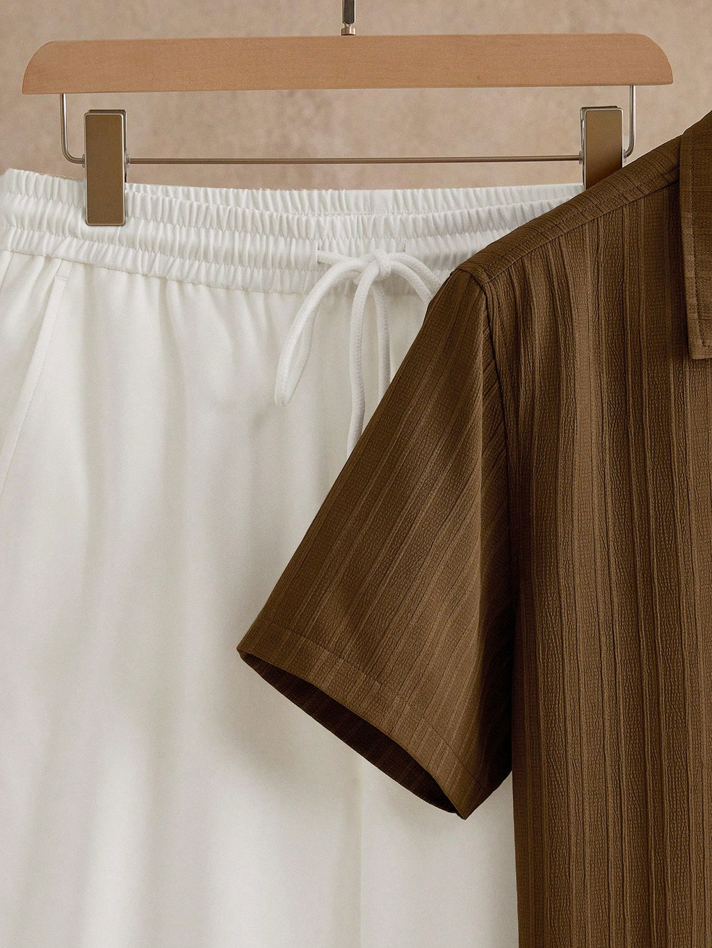 HIMLAND Summer 2025 Men'S Unique Print Cuban Collar Shirt & Shorts Set - Relaxed Fit, Breathable, Must-Have Two-Piece for Beach & Vacation, Old Money, Cozy Outfits