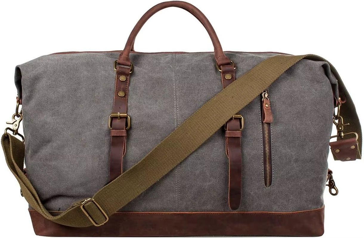Travel Canvas Duffel Bag Carry on Weekender Bag for Men