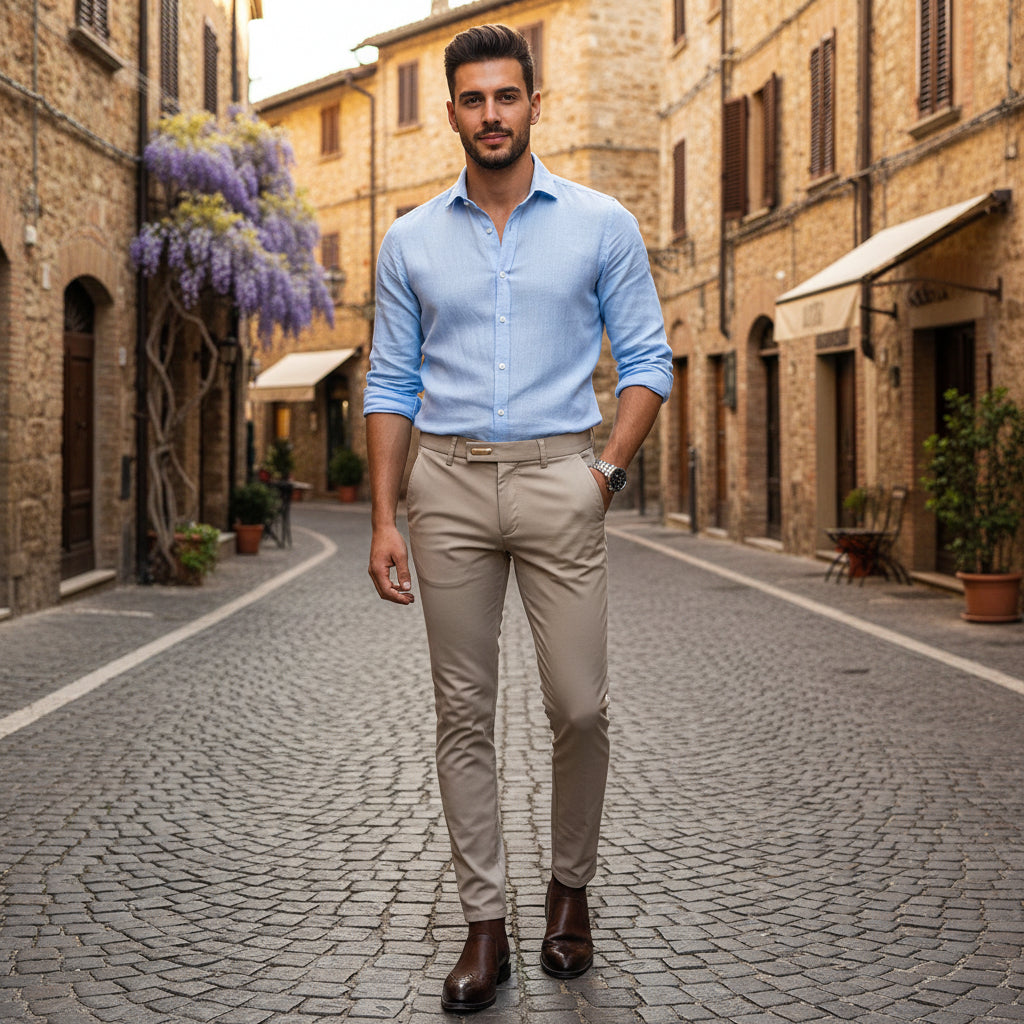 Fashion Striped Suit Pant 2022 Men Elegant Slim Fit Tight-Ankle Trousers Pants Men Office Party Business Slim Fit Dress Trousers